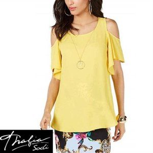 THALIA SODI Cold Shoulder Detachable Necklace Gold